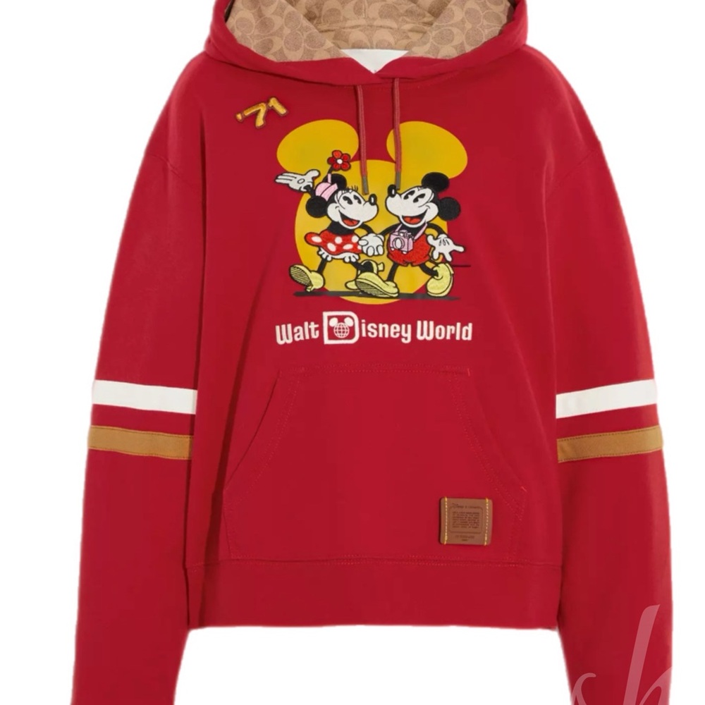 Disney x Coach Mickey & Minnie Hoodie XL NWT $350 Retail Limited Edition